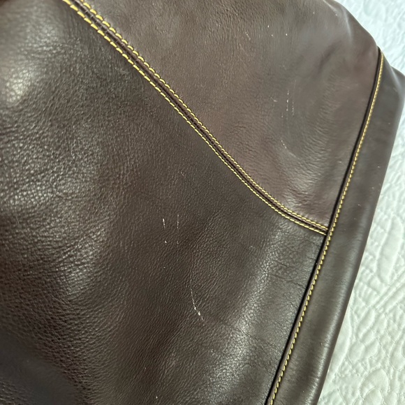 Vintage DOONEY & BOURKE Fairfield Champsac Leather Hobo Shoulder Bag. - Picture 3 of 6